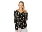 P.j. Salvage Smell The Rose Thermal (slate) Women's Clothing