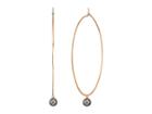 Michael Kors Modern Classic Pearl Hoop Earrings (rose Gold) Earring