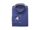 Bugatchi Shaped Fit Long Sleeve Shirt (midnight) Men's Clothing