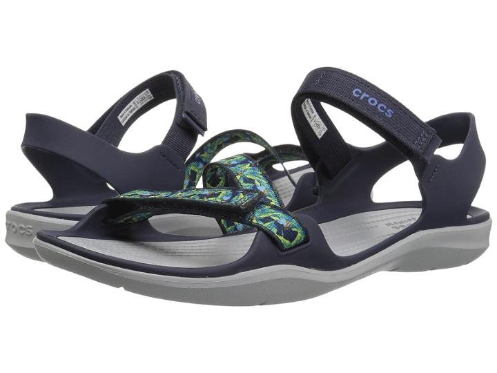 Crocs Swiftwater Webbing Sandal (navy) Women's Sandals
