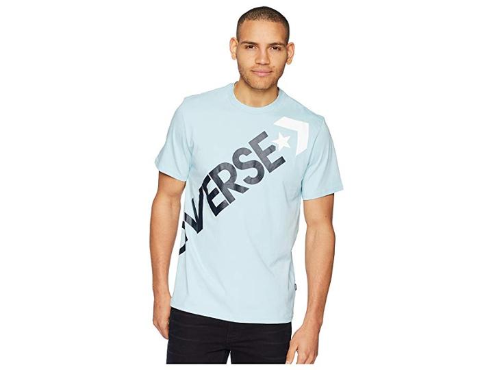 Converse Crossbody Tee (ocean Bliss) Men's T Shirt
