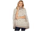 Dale Of Norway Rose Poncho (p-sand/off-white) Women's Clothing