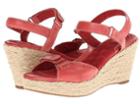 Softwalk San Marino (red Leather) Women's Wedge Shoes