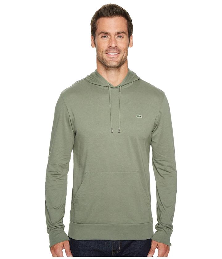 Lacoste Jersey T-shirt Hoodie (army) Men's Sweatshirt