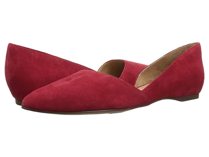 Naturalizer Samantha (hotsauce Suede) Women's Flat Shoes