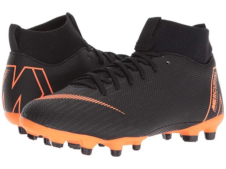 Nike Kids Superfly 6 Academy Mg Soccer (little Kid/big Kid) (black/total Orange/white) Kids Shoes