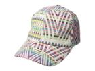Collection Xiix Rainbow Woven Baseball Hat (white) Caps