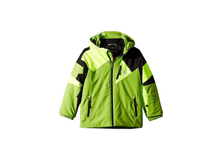Spyder Kids Leader Jacket (toddler/little Kids/big Kids) (fresh/bryte Yellow/black) Boy's Coat