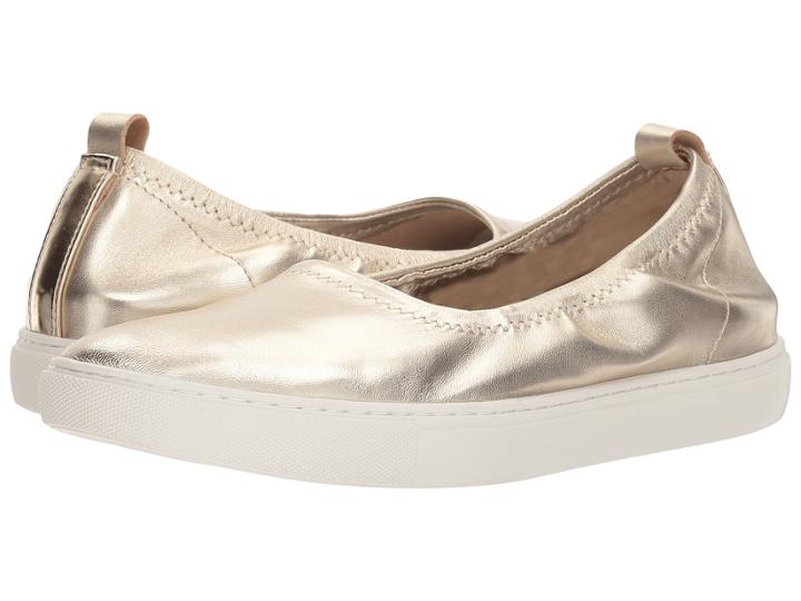 Kenneth Cole New York Kam Ballet (light Gold Stretch) Women's Shoes