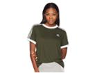 Adidas Originals 3 Stripes Tee (night Cargo) Women's T Shirt