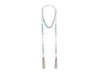 Lauren Ralph Lauren Turquoise 54 Tassel Necklace (silver/turquoise) Necklace
