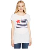 Allen Allen Star Flag Tee (white) Women's T Shirt