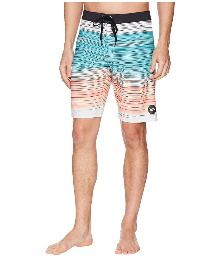 Rvca Arica Trunk (light Teal) Men's Swimwear