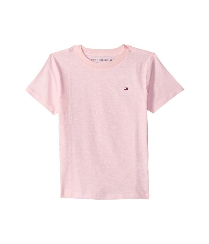 Tommy Hilfiger Kids Foster Tee (big Kids) (crystal Rose) Boy's T Shirt
