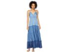 Karen Kane Tiered Chambray Maxi Dress (multicolor) Women's Dress