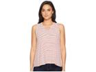 Three Dots Hyannis Stripe Tank Top (natural/red) Women's Sleeveless