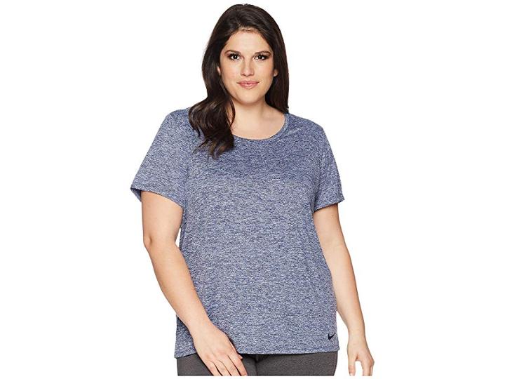Nike Dry Training Top (size 1x-3x) (binary Blue/royal Tint/black) Women's Clothing