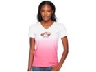 Life Is Good 4x4 Rocket Crusher Vee Tee (fiesta Pink) Women's T Shirt