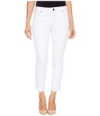 Kut From The Kloth Petite Reese Ankle Straight Leg Jeans In Optic White (optic White) Women's Jeans
