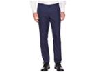 Perry Ellis Slim Fit Washable Plaid Tech Suit Pants (navy) Men's Casual Pants