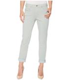 Jag Jeans Carter Cuffed Girlfriend Jeans In Freedom Knit Denim (beach Glass) Women's Jeans