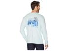 Tommy Bahama Big Waves Long Sleeve Tee (whisper) Men's T Shirt