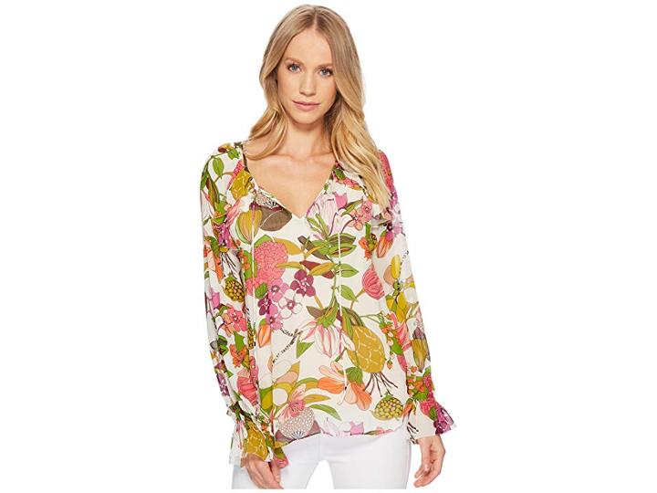 Trina Turk Magnolia Top (whitewash) Women's Clothing
