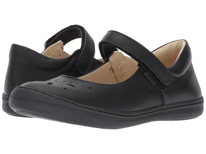 Primigi Kids Ptf 8135 (little Kid) (black Nappa) Girl's Shoes