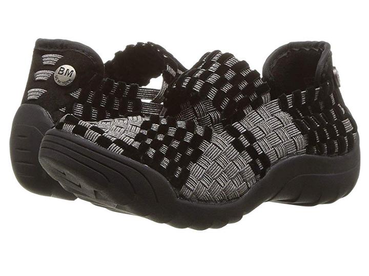Bernie Mev. Kids Rigged Charm (little Kid/big Kid) (gunmetal/black Velvet) Girl's Shoes