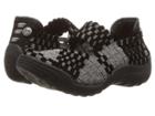 Bernie Mev. Kids Rigged Charm (little Kid/big Kid) (gunmetal/black Velvet) Girl's Shoes
