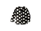 Kate Spade New York Kids Polka Dot Faux Fur Coat (little Kids/big Kids) (black/white Polka Dot) Girl's Coat