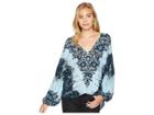 Free People Birds Of A Feather Top (blue) Women's Clothing