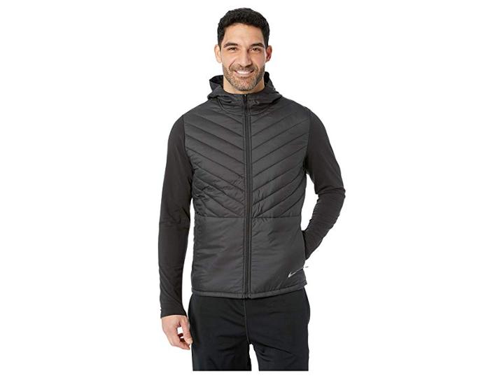 Nike Aerolayer Jacket (black/black/atmosphere Grey) Men's Coat