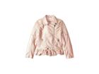 Urban Republic Kids Metallic Faux Leather Moto Jacket (little Kids/big Kids) (rose) Girl's Coat