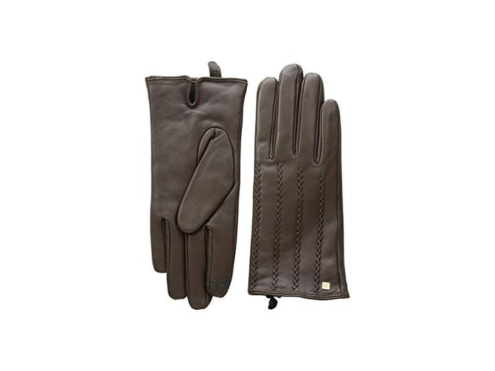 Lauren Ralph Lauren Modern Hand Crafted Points Touch Gloves (brown) Extreme Cold Weather Gloves