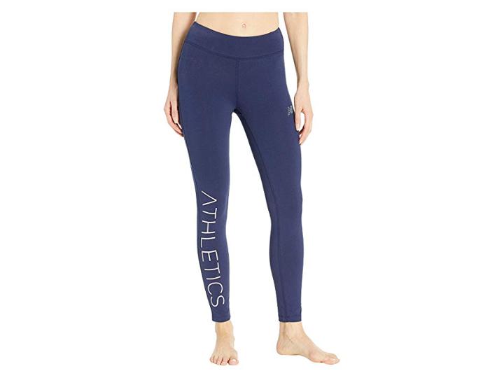 New Balance Athletics Leggings (pigment/pink Zing/charm) Women's Casual Pants