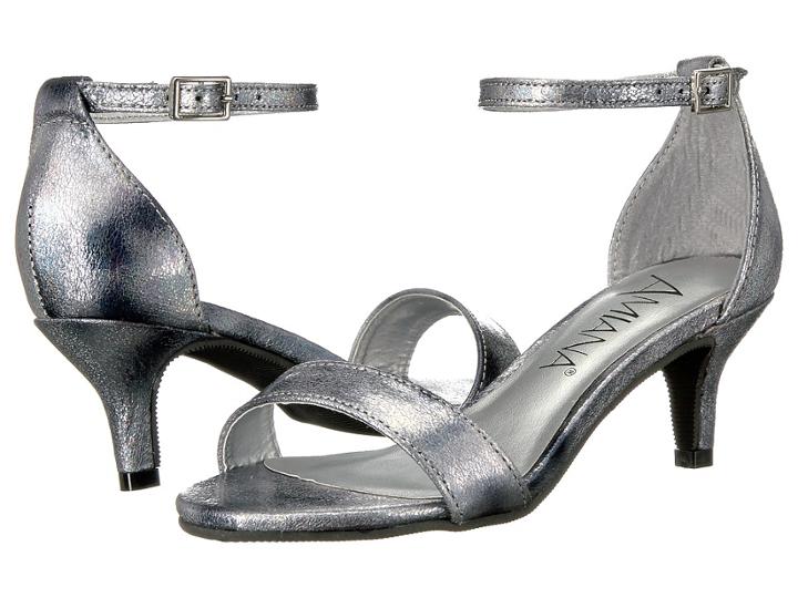 Amiana 15-a5404 (little Kid/big Kid/adult) (black Aura Metallic) Girls Shoes
