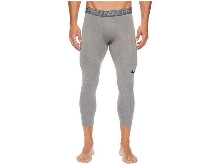 Nike Pro 3/4 Tight (carbon Heather/dark Grey/black) Men's Casual Pants