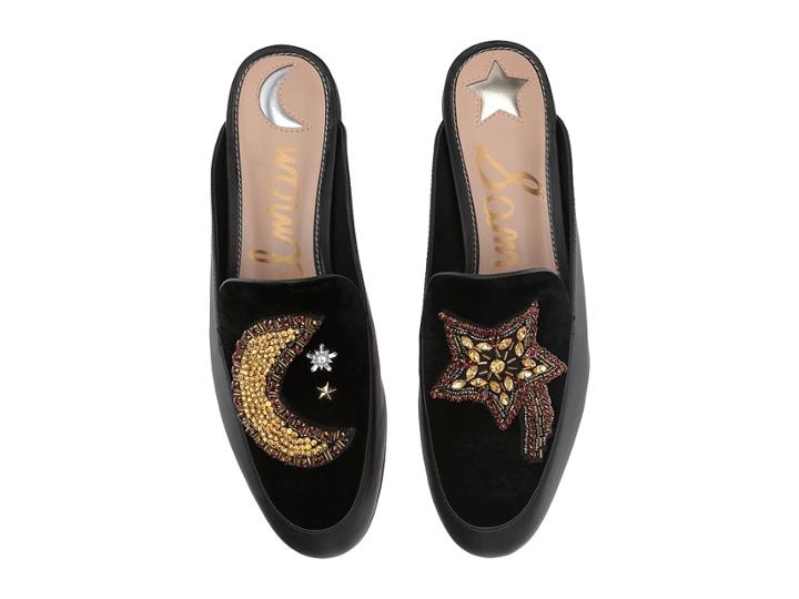 Sam Edelman Pemberly (black Silky Velvet/vaquero) Women's Shoes