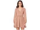 Bcbgeneration Fitted Long Sleeve Dress (dusty Pink) Women's Clothing