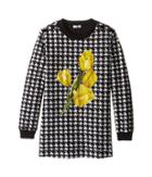 Dolce & Gabbana Kids City Houndstooth Sweater (big Kids) (black/white Print) Girl's Sweater