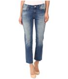 Mavi Jeans Kerry Ankle Straight Leg In Shaded Ripped Vintage (shaded Ripped Vintage) Women's Jeans