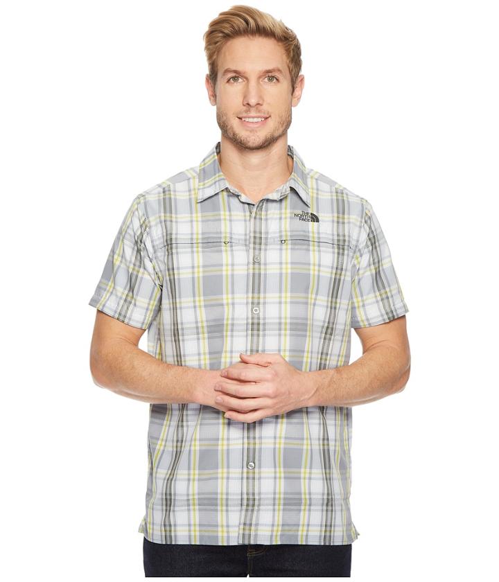 The North Face Short Sleeve Vent Me Shirt (mid Grey Plaid) Men's Short Sleeve Button Up