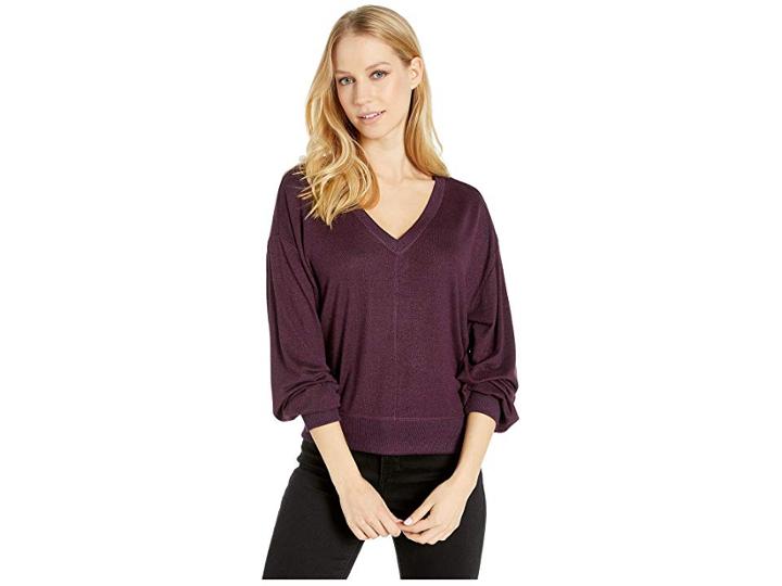 Paige Arizona Top (burgundy/purple/black) Women's Clothing