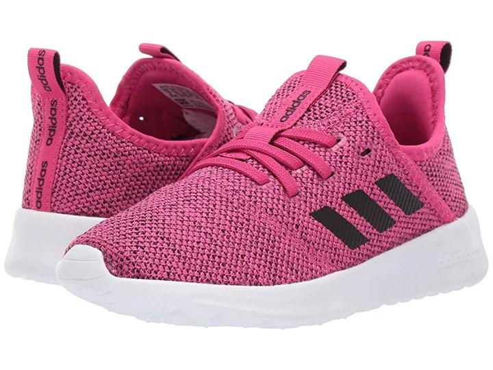 Adidas Kids Cloudfoam Pure (little Kid/big Kid) (real Magenta/core Black/grey Two) Kid's Shoes