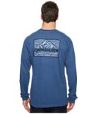 Quiksilver Waterman Waterman's Delight Long Sleeve Tee (dark Denim) Men's T Shirt