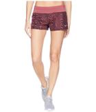 Nike Dry Crew Print Shorts (vintage Wine/vintage Wine) Women's Shorts