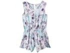 Splendid Littles Floral Print Voile Romper (big Kids) (off-white/floral) Girl's Jumpsuit & Rompers One Piece