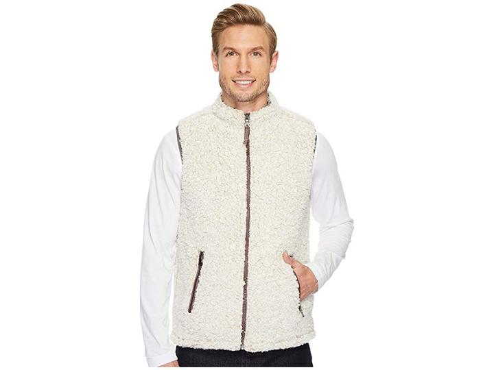 True Grit Frosty Tipped Pile Double Up Vest (oatmeal) Men's Vest