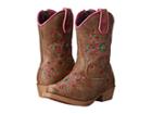 M&f Western Kids Savvy Zip (toddler) (brown) Cowboy Boots